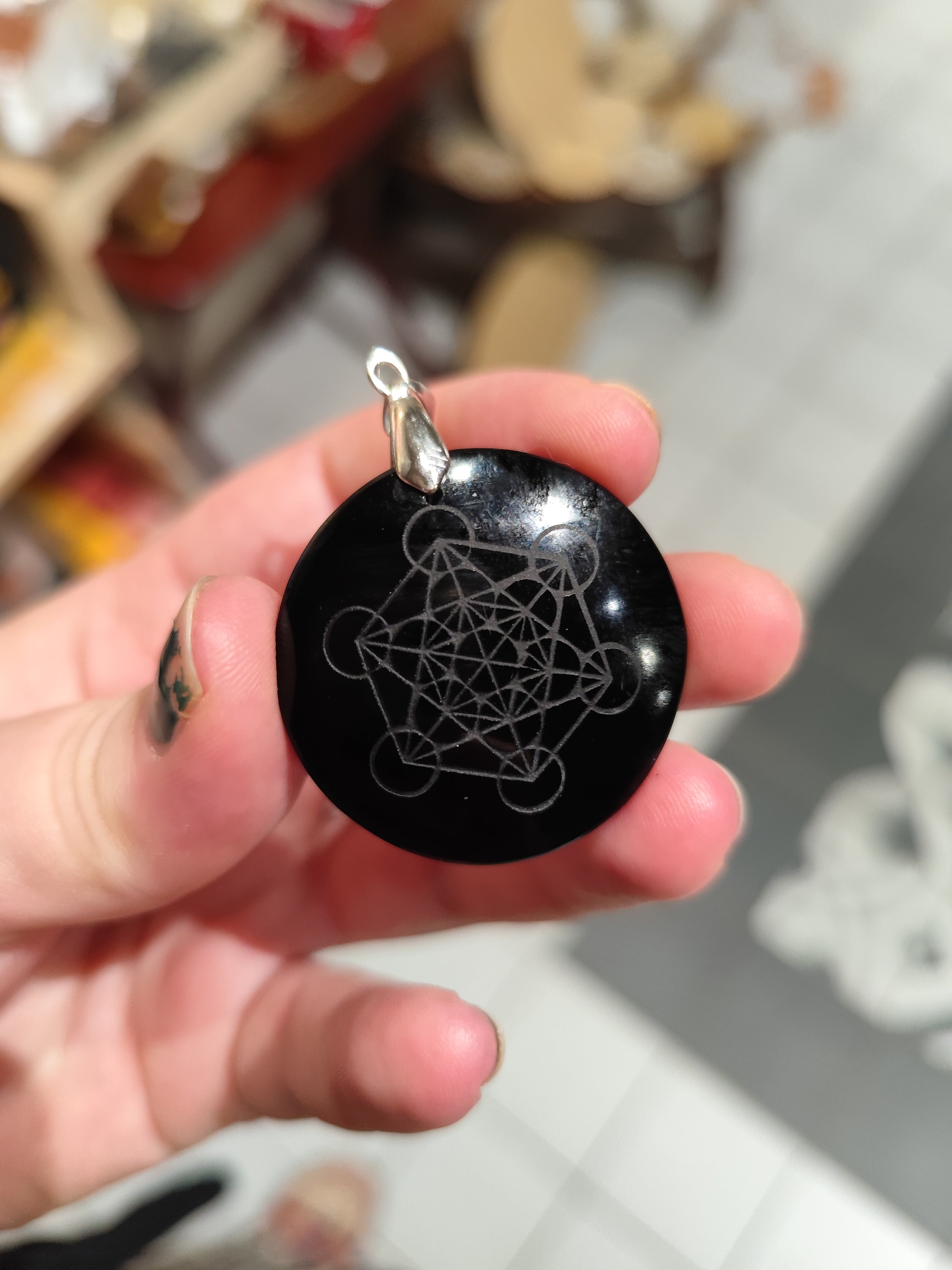 Pendentif Obsidienne Metatron