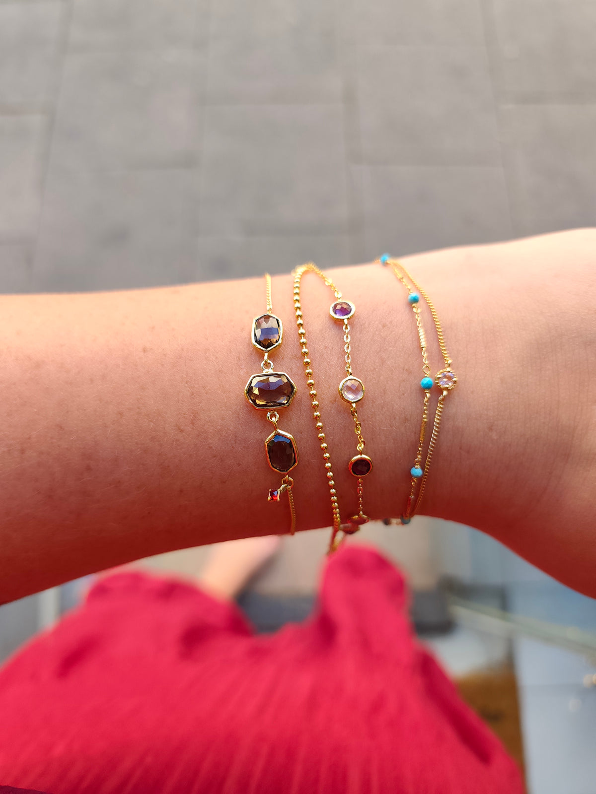 Bracelet Multipierres Multicolores
