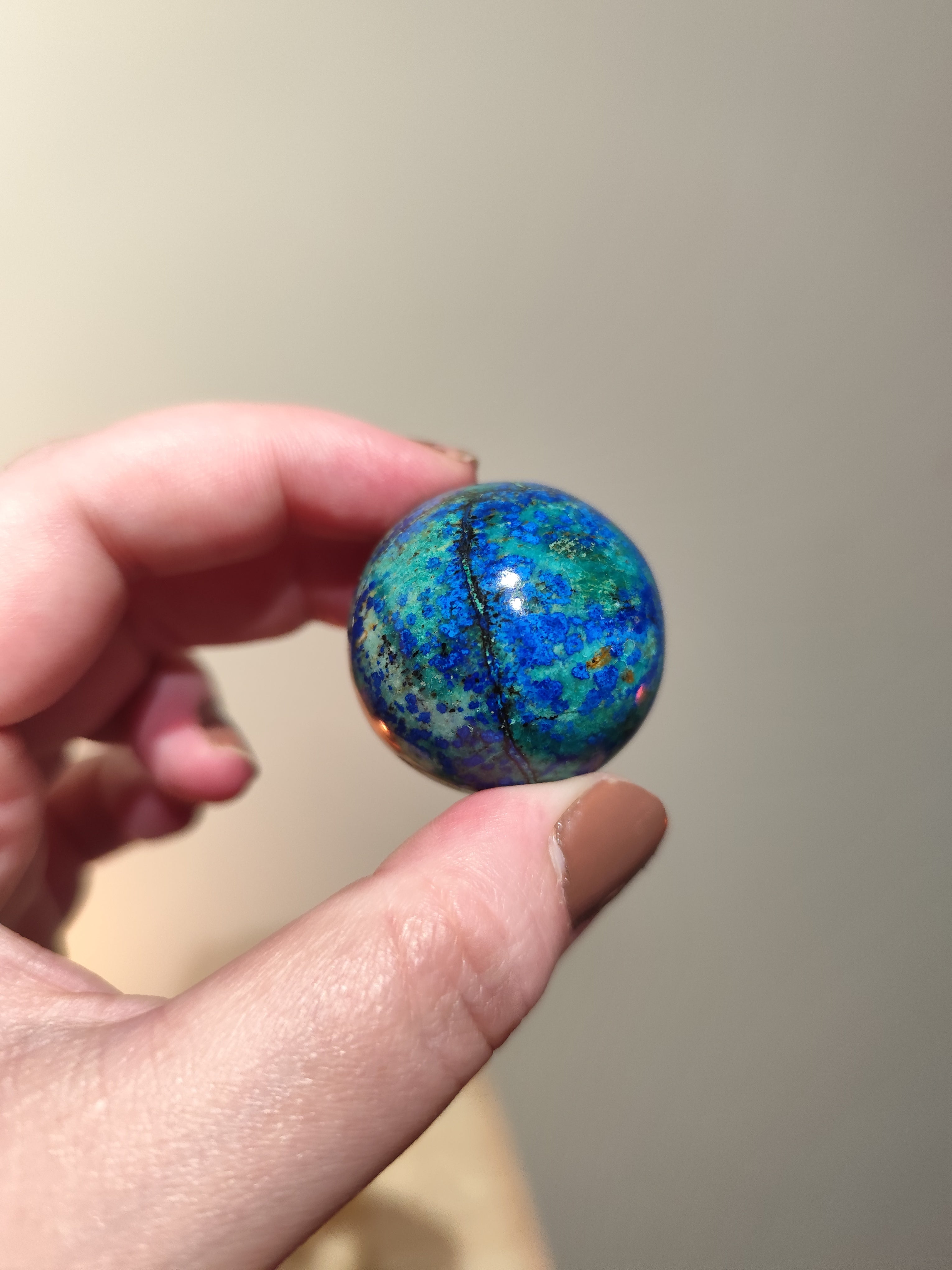 Sphère en Azurite Malachite AAA – Pièce Unique