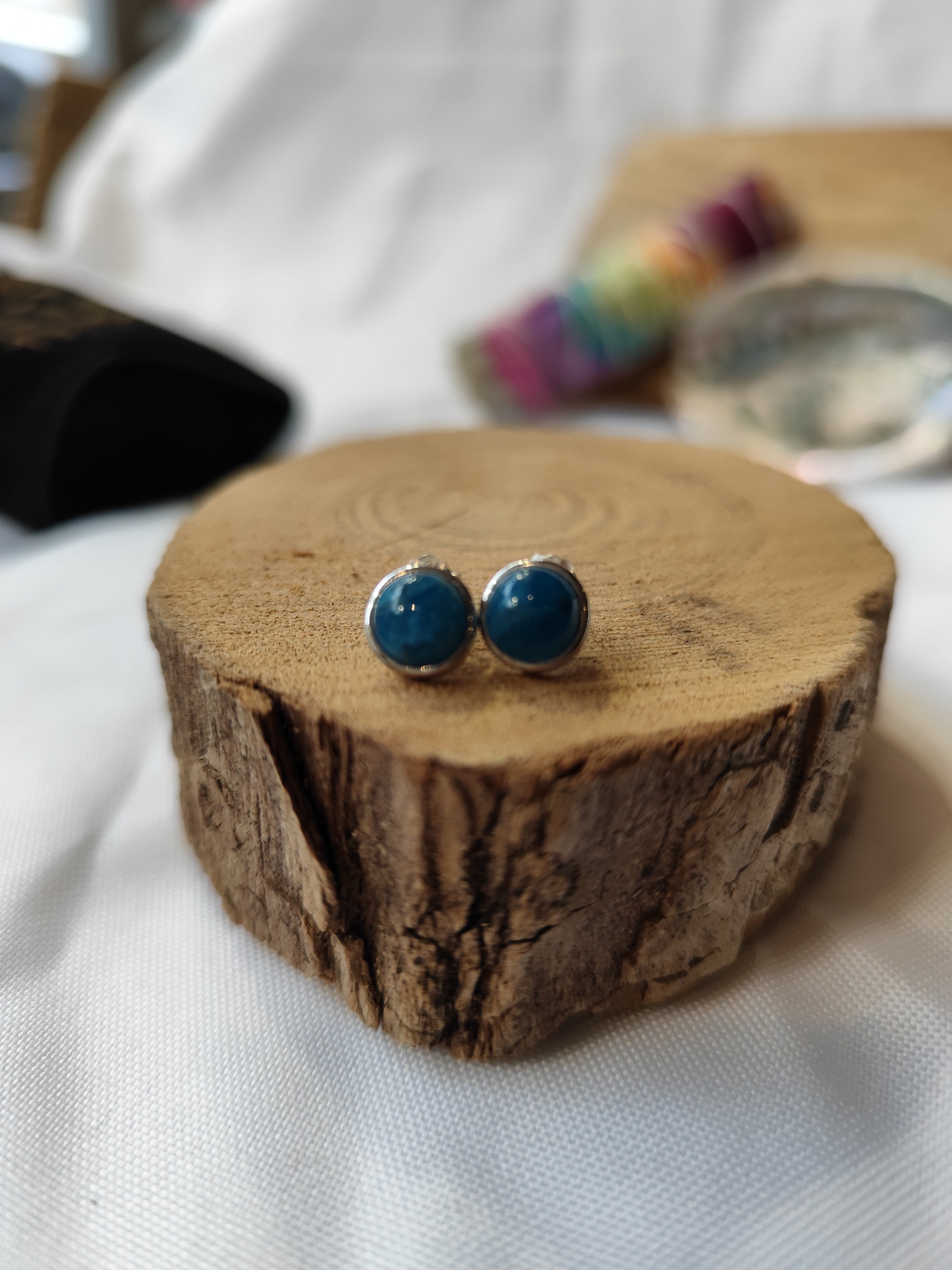 Boucles d'oreilles Apatite