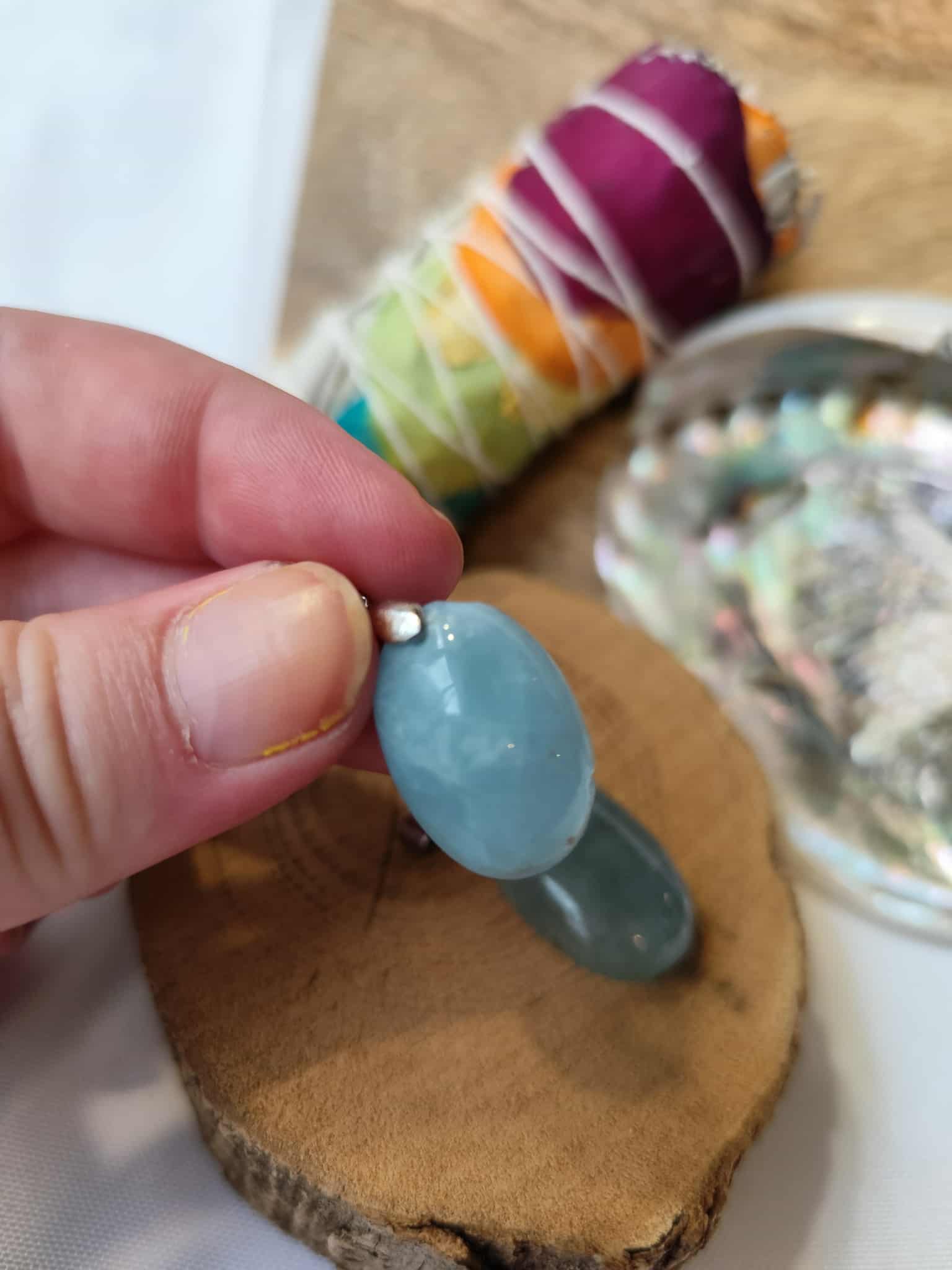 Pendentif Aigue Marine