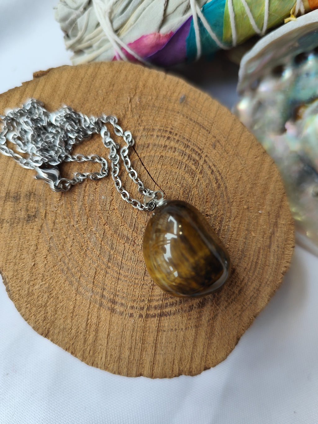 Pendentif Oeil de tigre