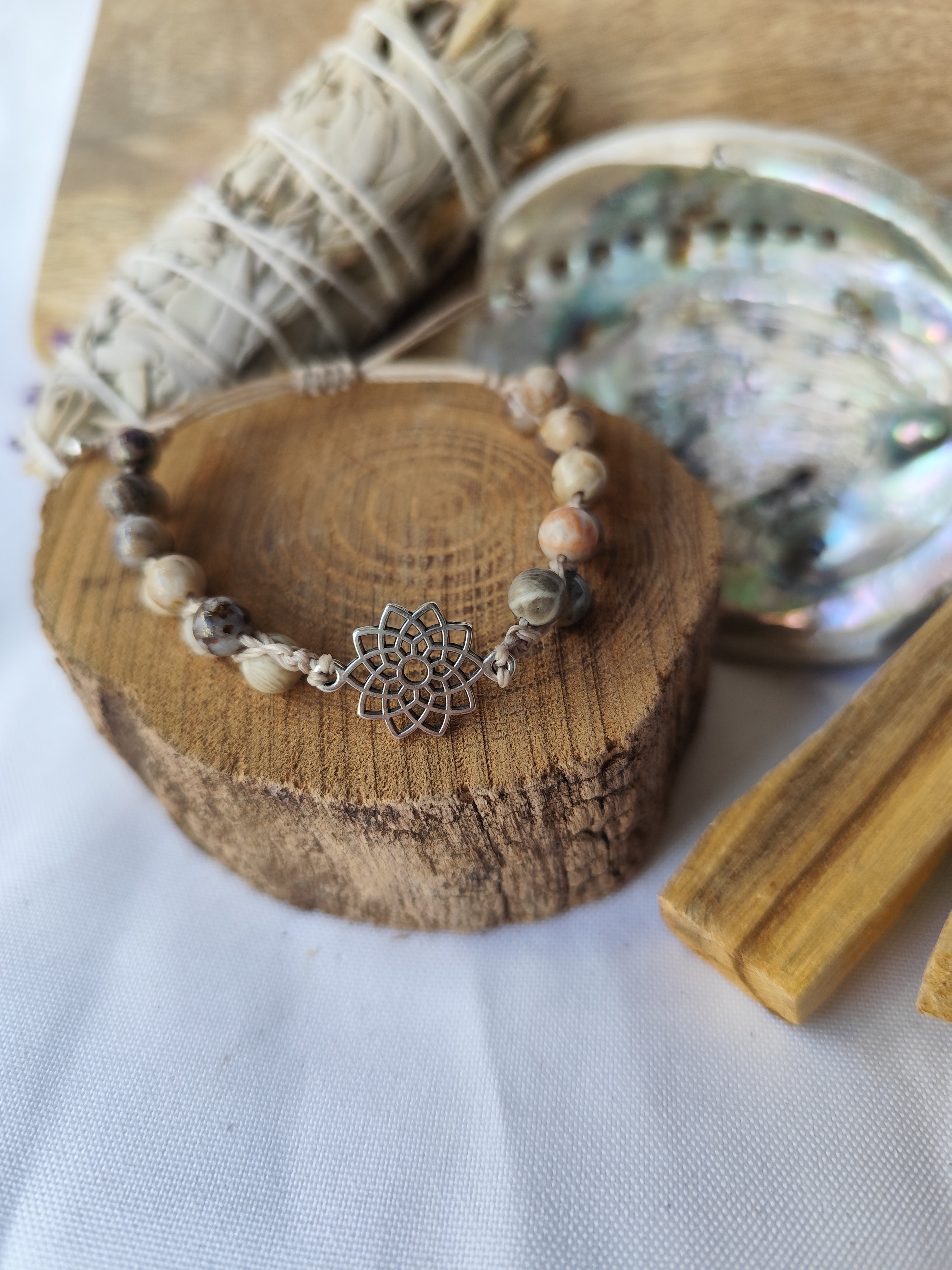 Bracelet Macramé Jaspe