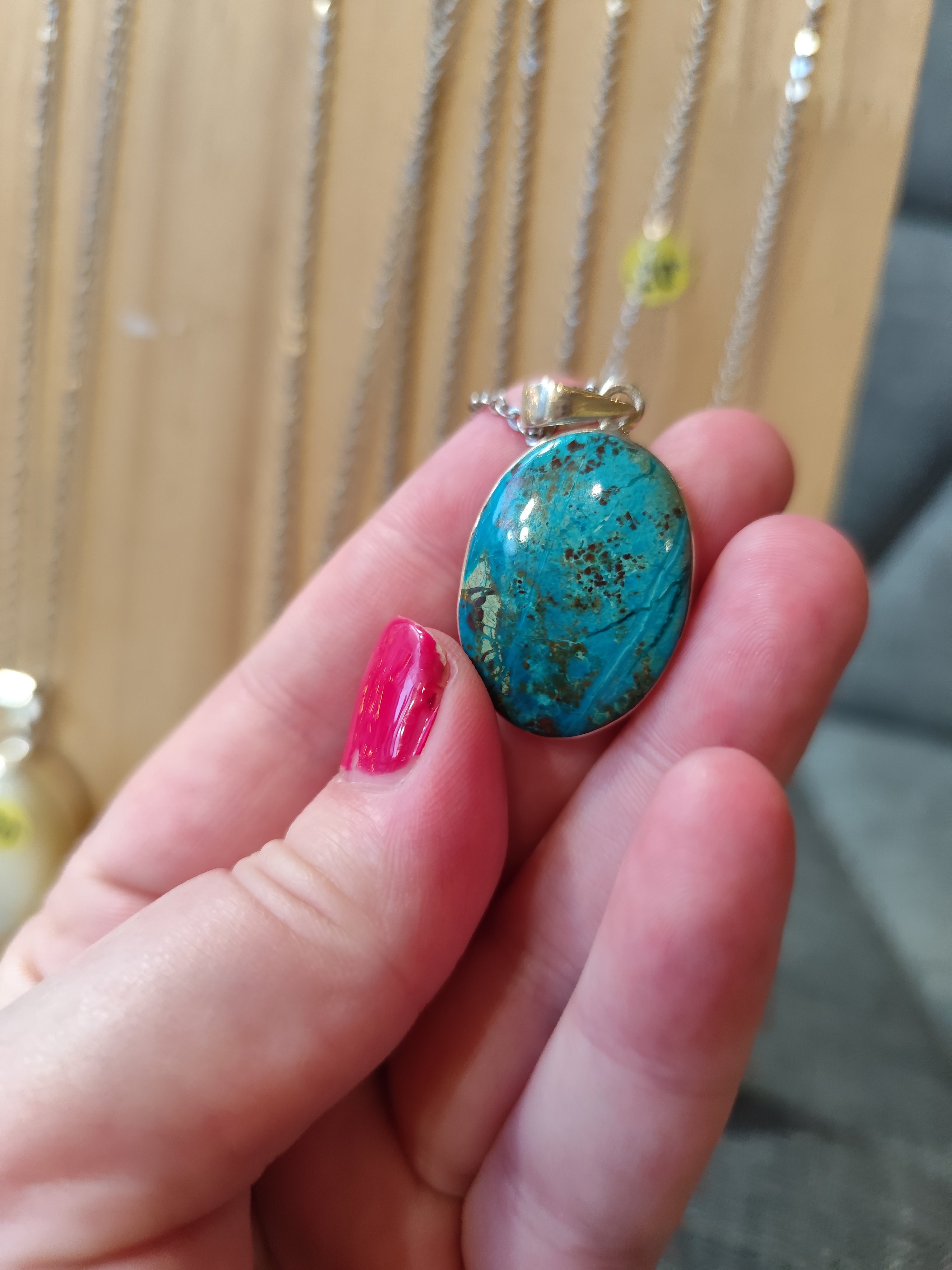 Chrysocolle serti Argent