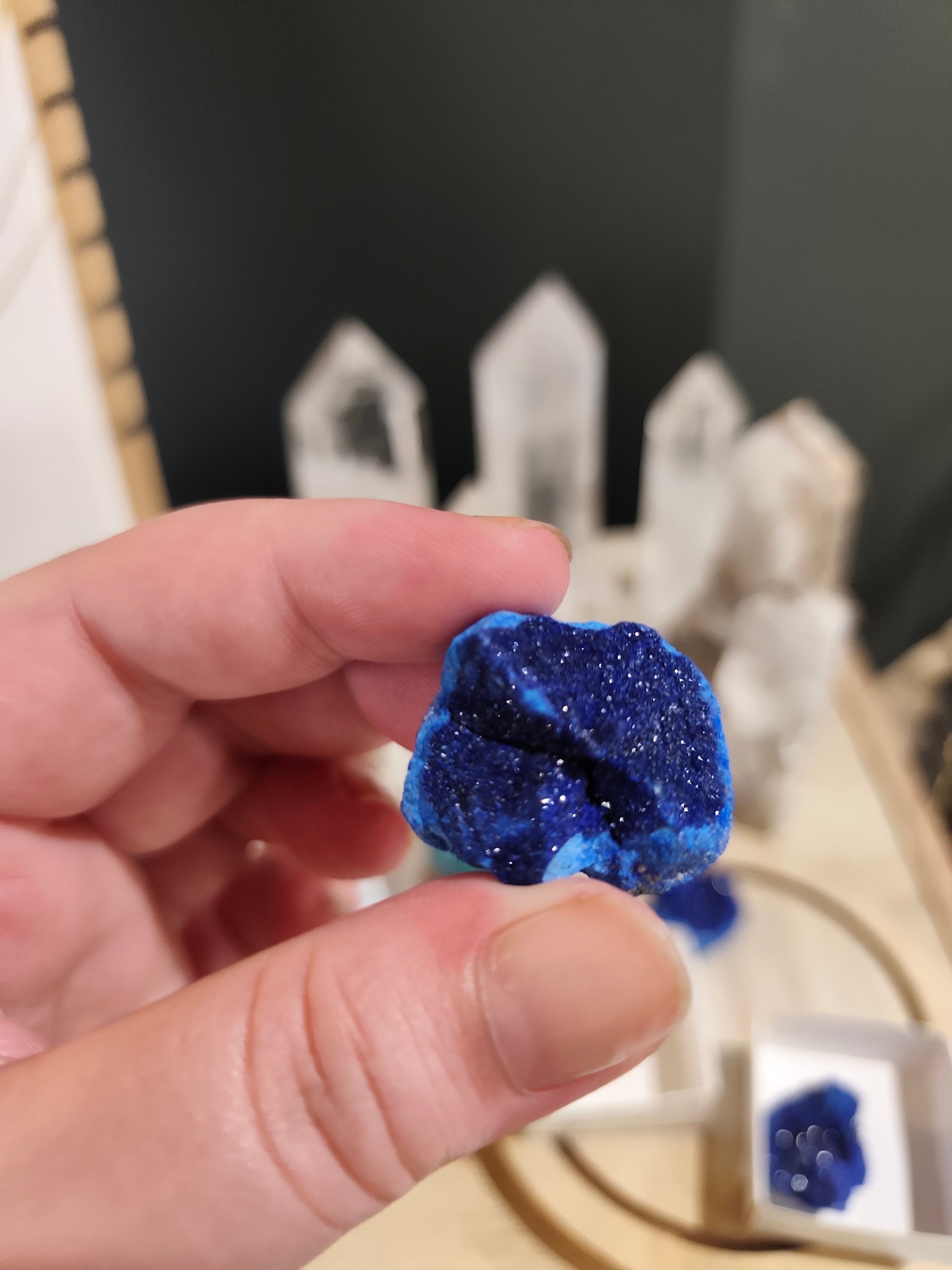 Nodule d'Azurite Naturelle – Spécimen Minéralogique d'Exception – Russie