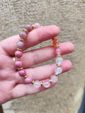 Collection Alma – Bracelets dégradés faits main uniques - Rose