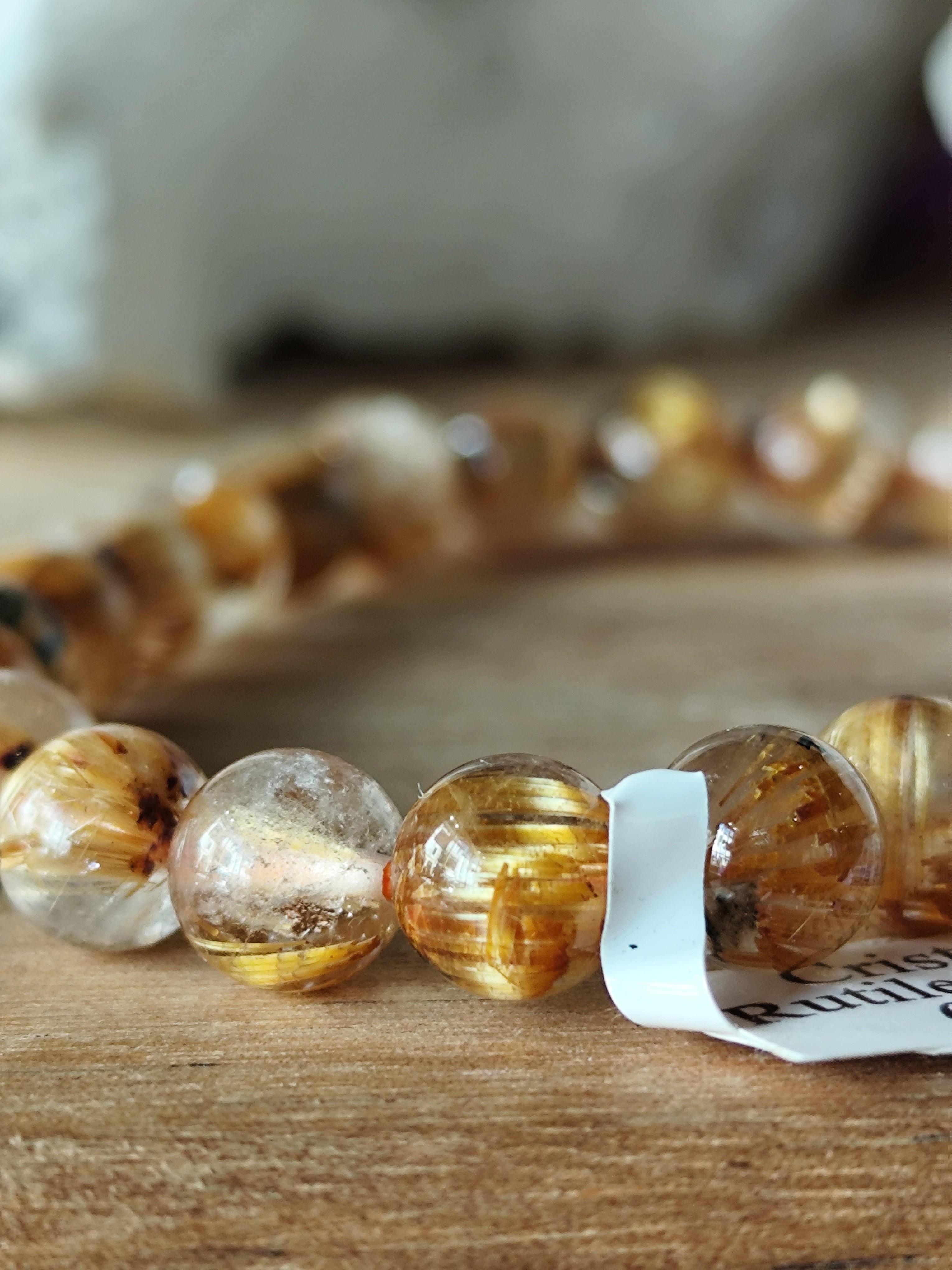 Bracelet Cristal de Roche Hématite AAA ( très rare )
