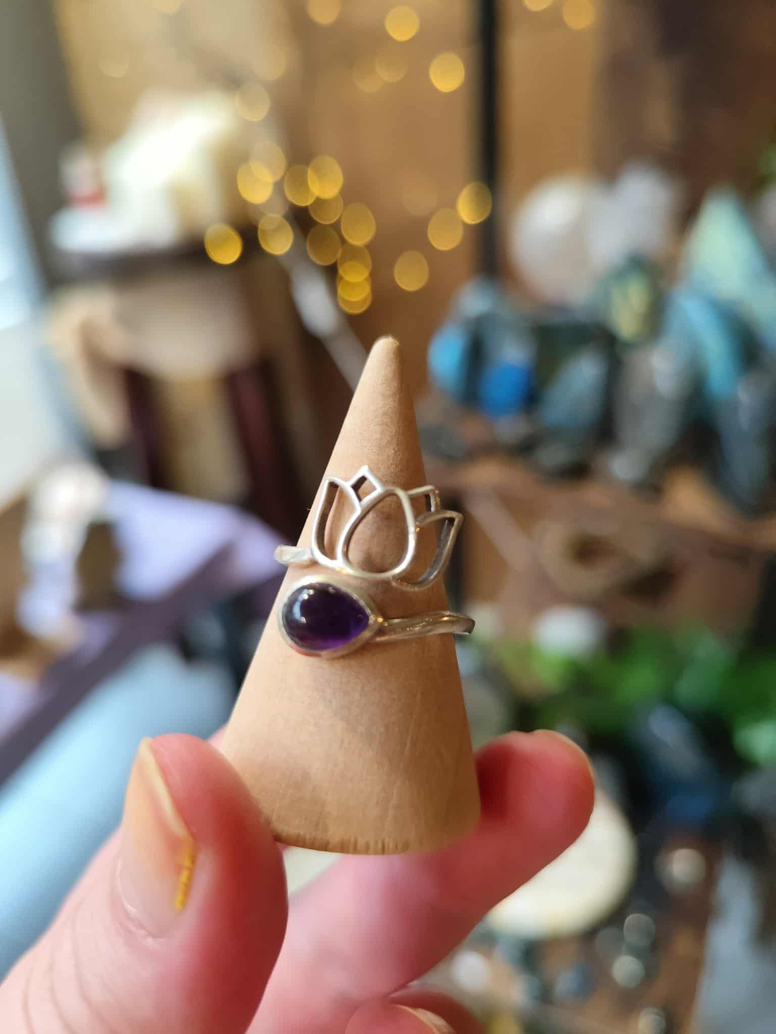 Bague Lotus Amethyste