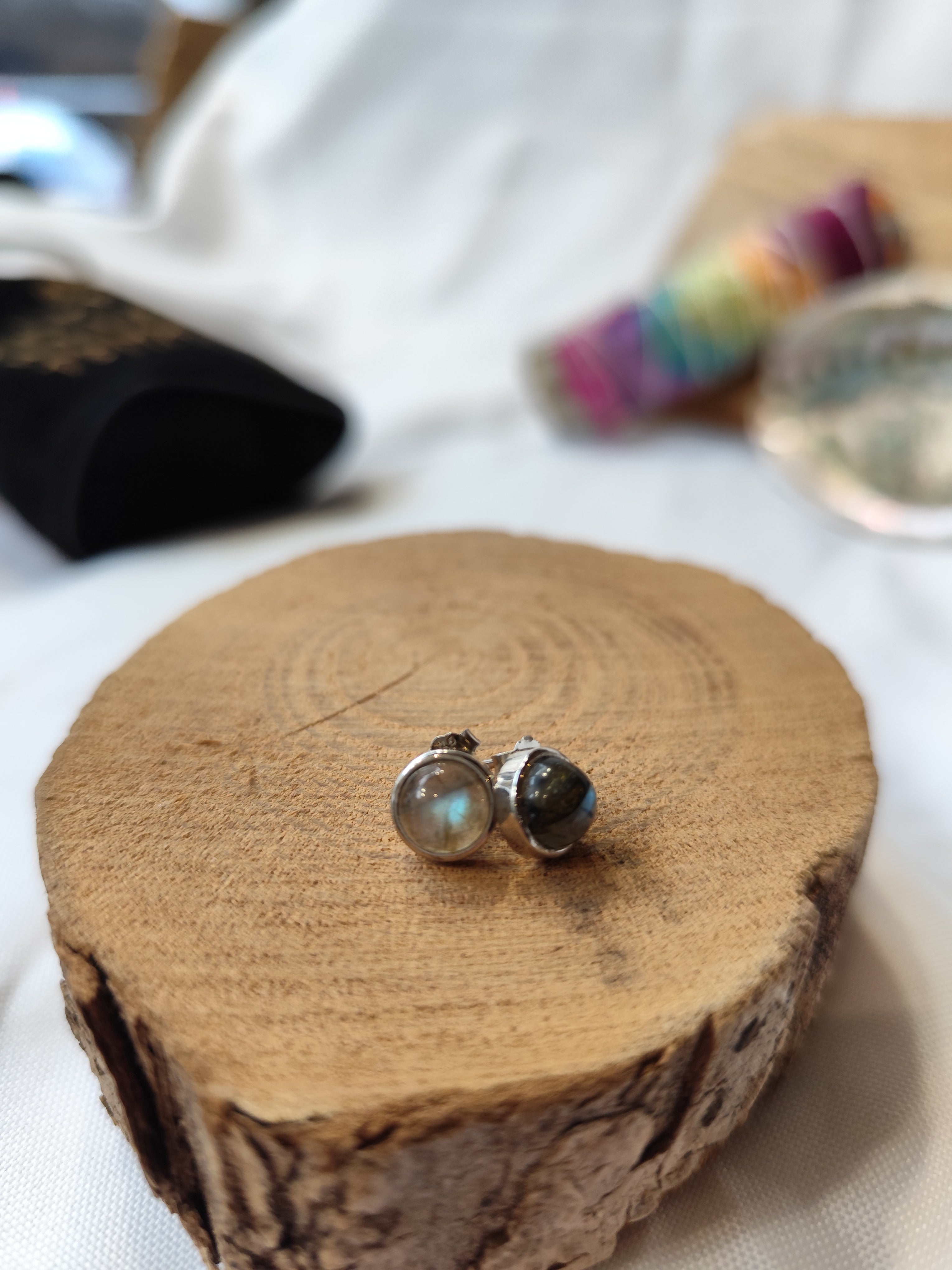 Boucles d'oreilles Labradorite