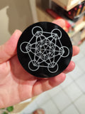 Plaque Obsidienne Metatron