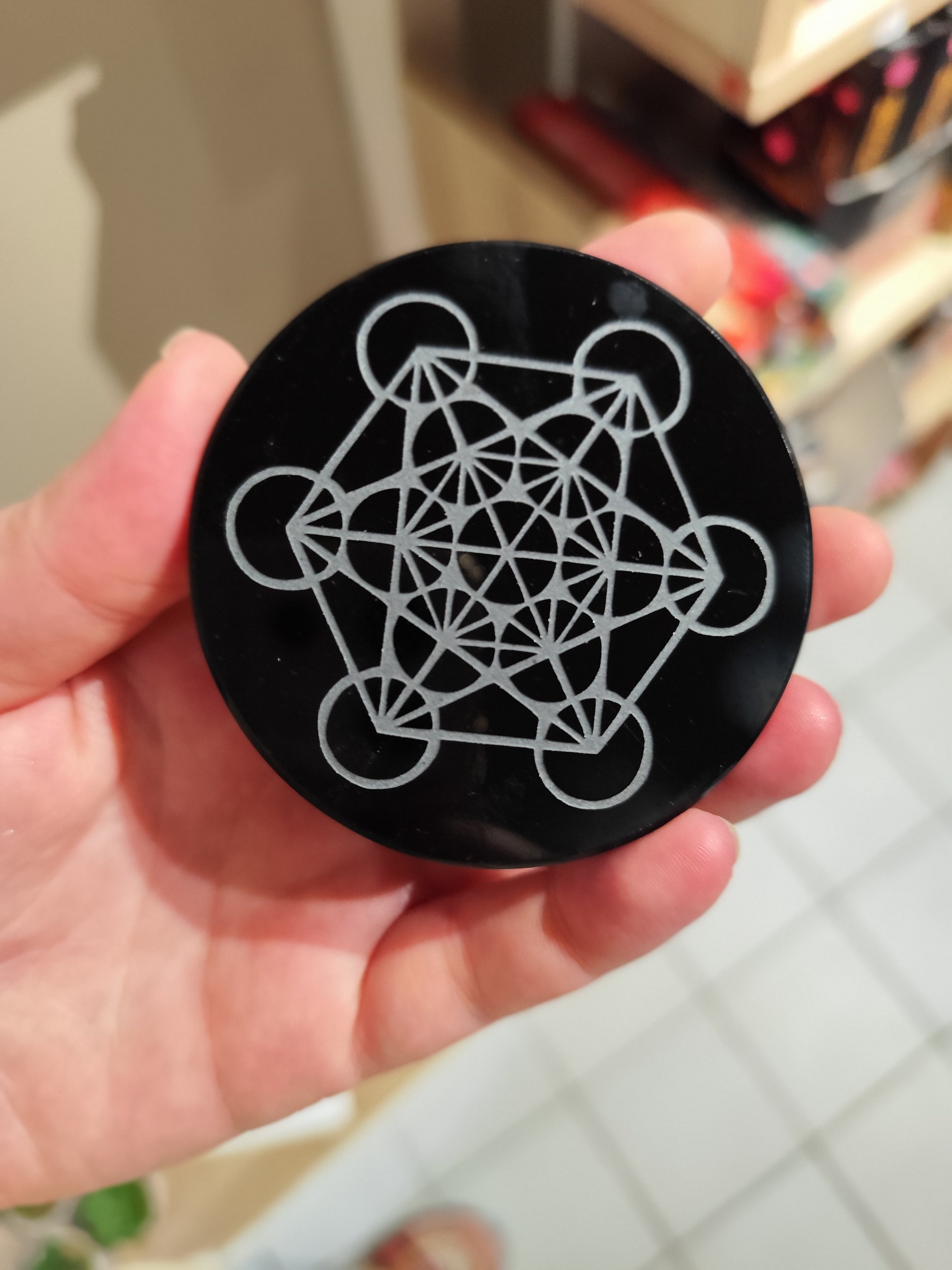 Plaque Obsidienne Metatron