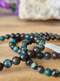 Bracelet Chrysocolle du Congo - 6mm