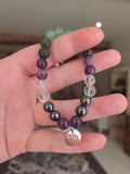 Bracelet Vierge ♍ | Aventurine verte, Jade, Budstone, Hématite, Cristal de roche & Améthyste