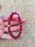 Bracelet en rubis chauffé AA – Élégance et énergie naturelle