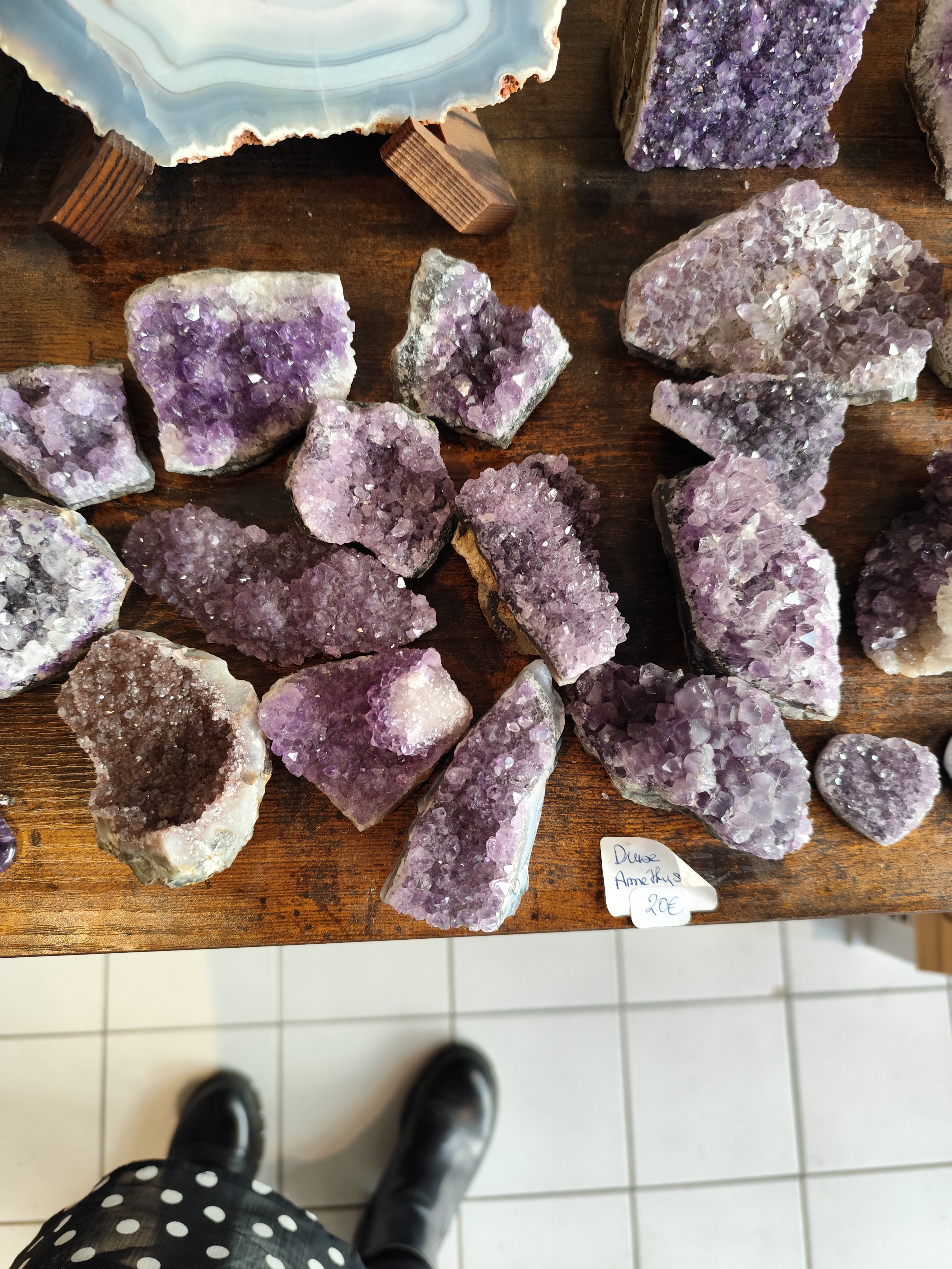 Druse d'améthyste