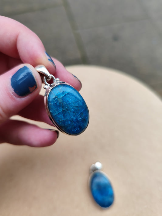 Pendentif Apatite Argent