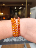 Bracelet Ambre Baltique Cognac – 8 mm