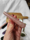 Bâton massage Quartz rose