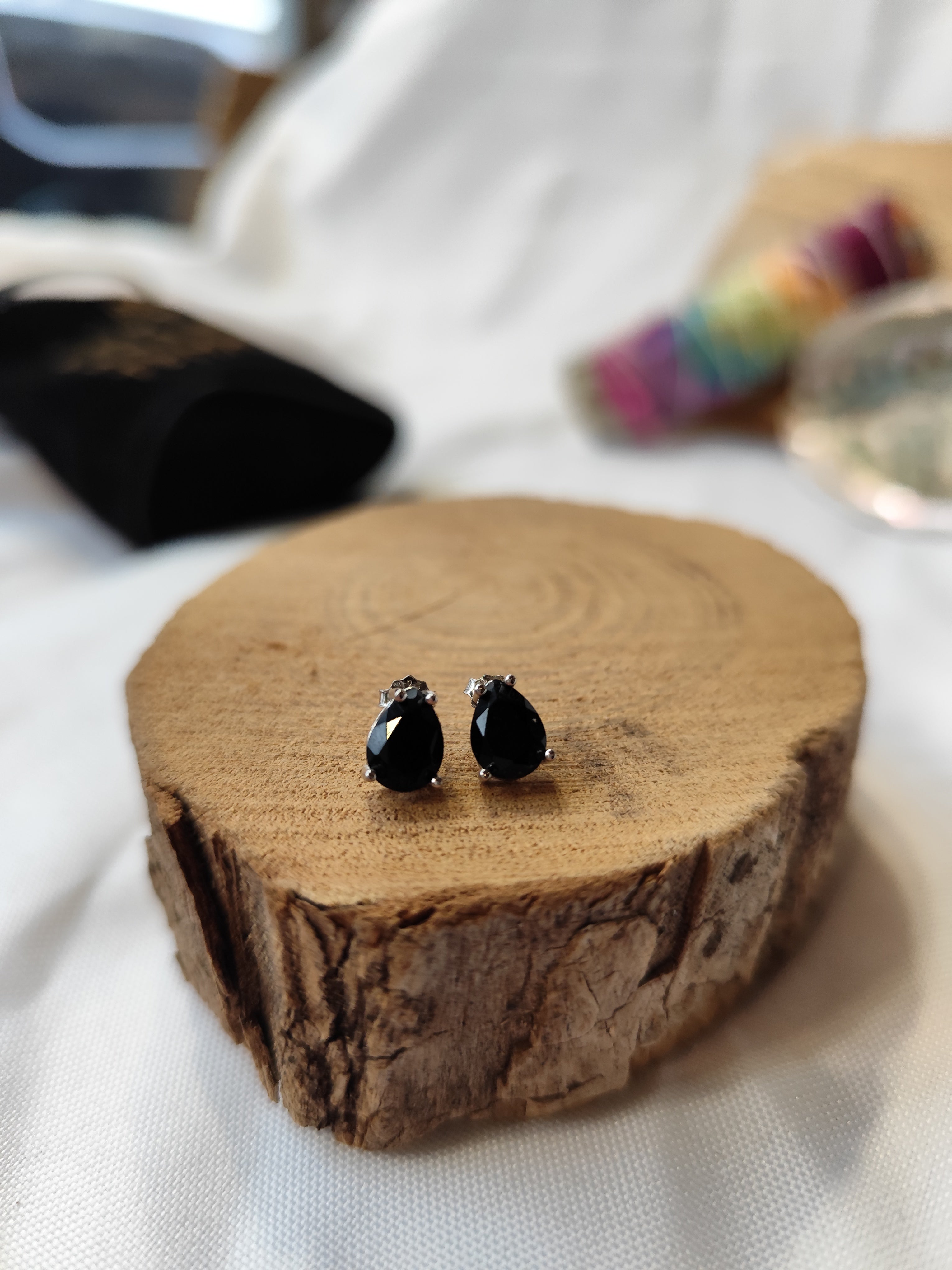 Boucles d'oreilles Onyx