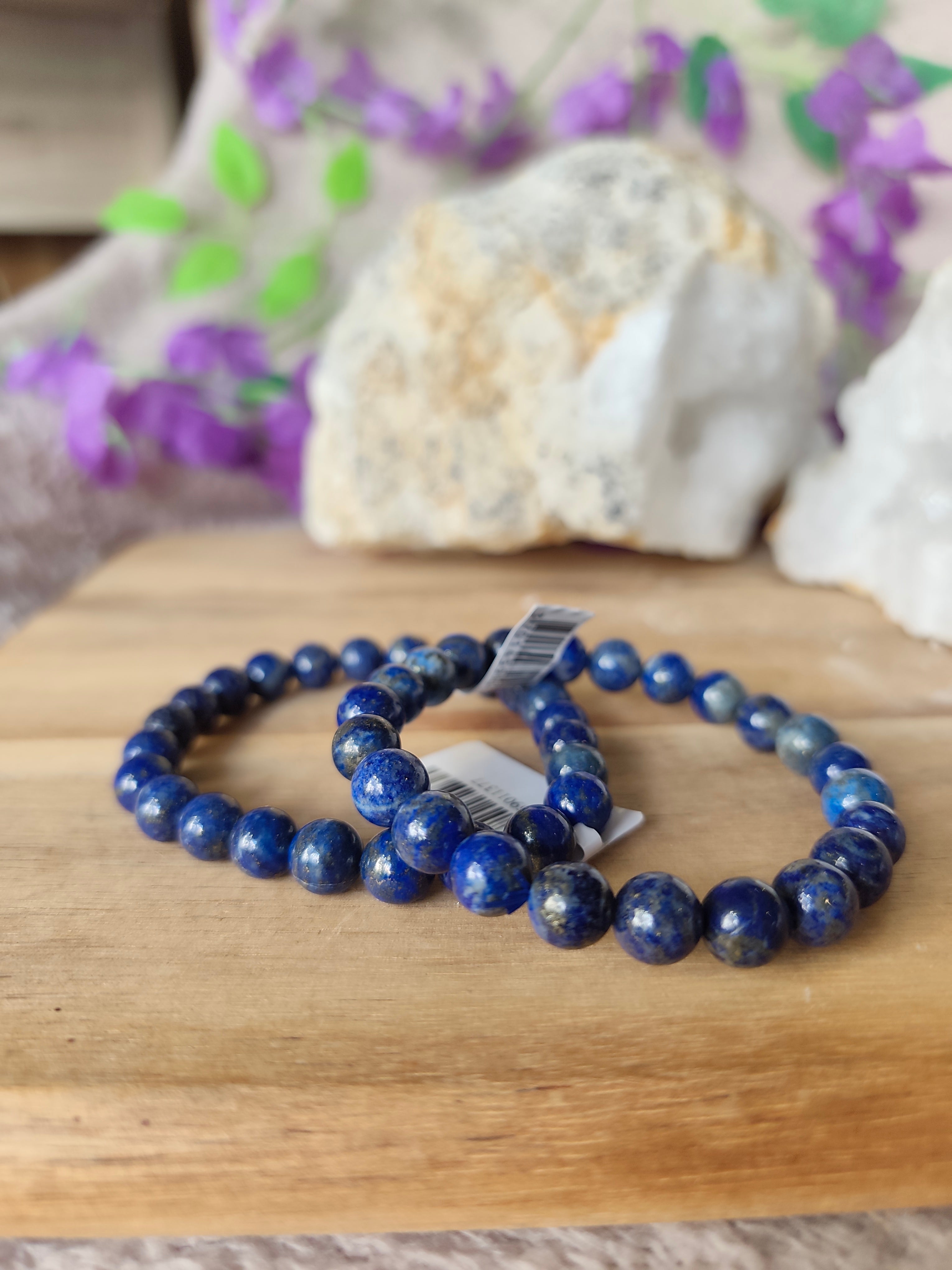 Bracelet en Lapis-Lazuli – Qualité A - 8 mm