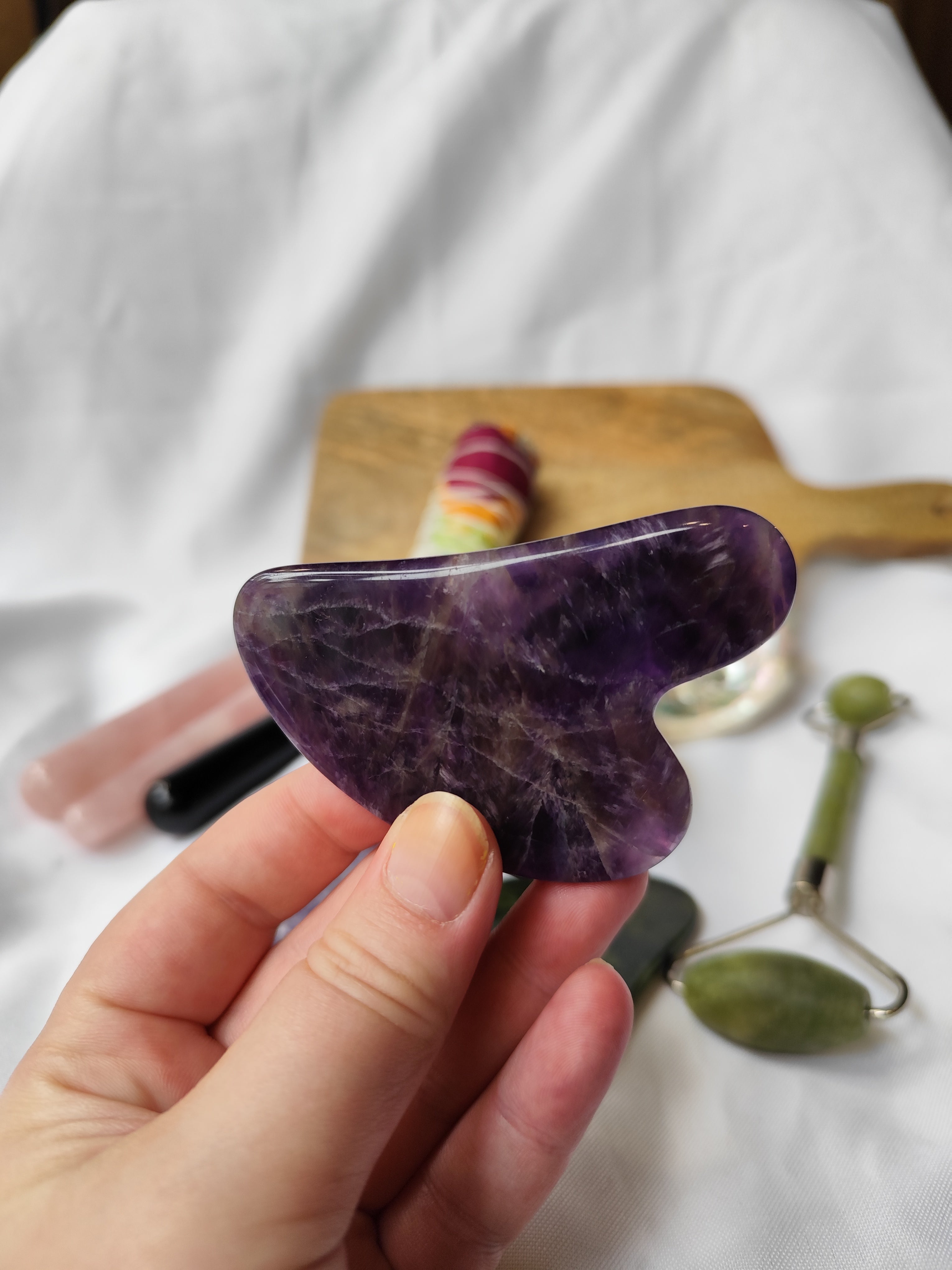 Gua sha Amethyste