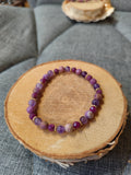 Bracelet Séduction, anti-stress, chakra coronal / rubi, phosphodérite, améthysthe