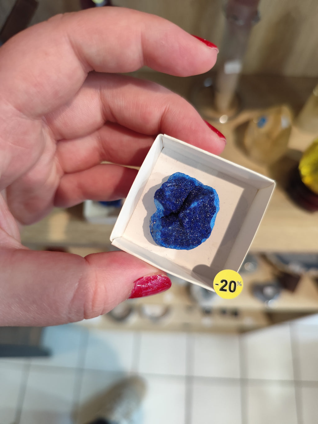 Géode d’Azurite – Nodules rares, pierres naturelles et lithothérapie