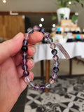 Bracelet en fluorite multicolore AA+ – 8 mm