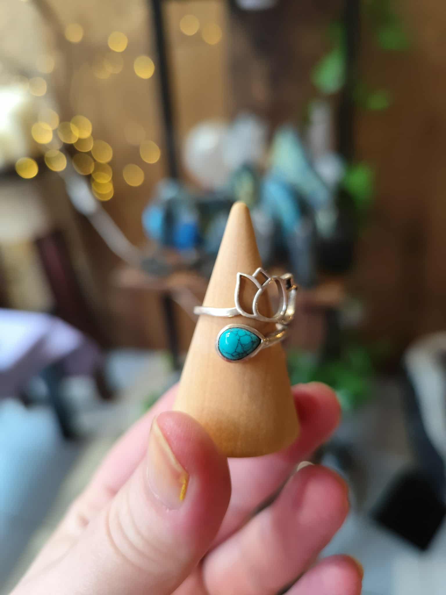 Bague Lotus Turquoise