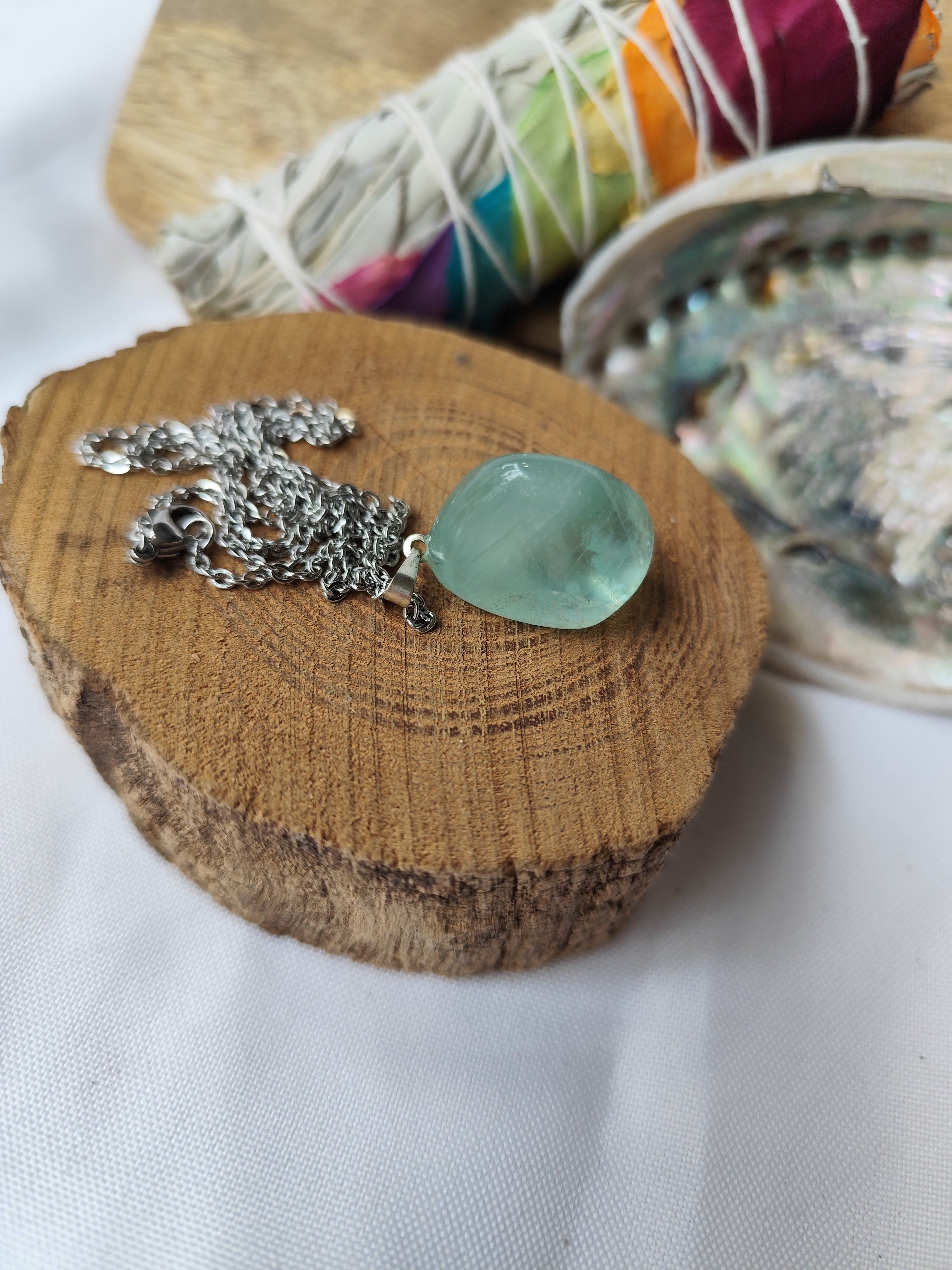 Pendentif Fluorine ( verte )