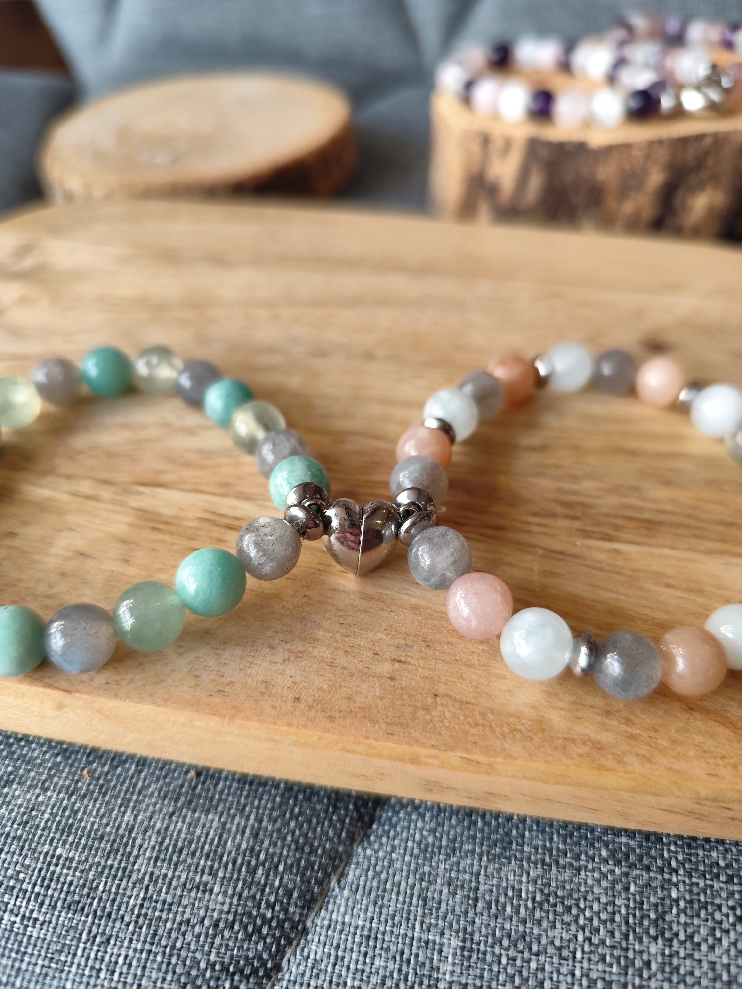 ✨ Bracelets Duo Aimantés – Maman & Fille, Couple ou Amies 💖 Bijou Cœur Unique ✨