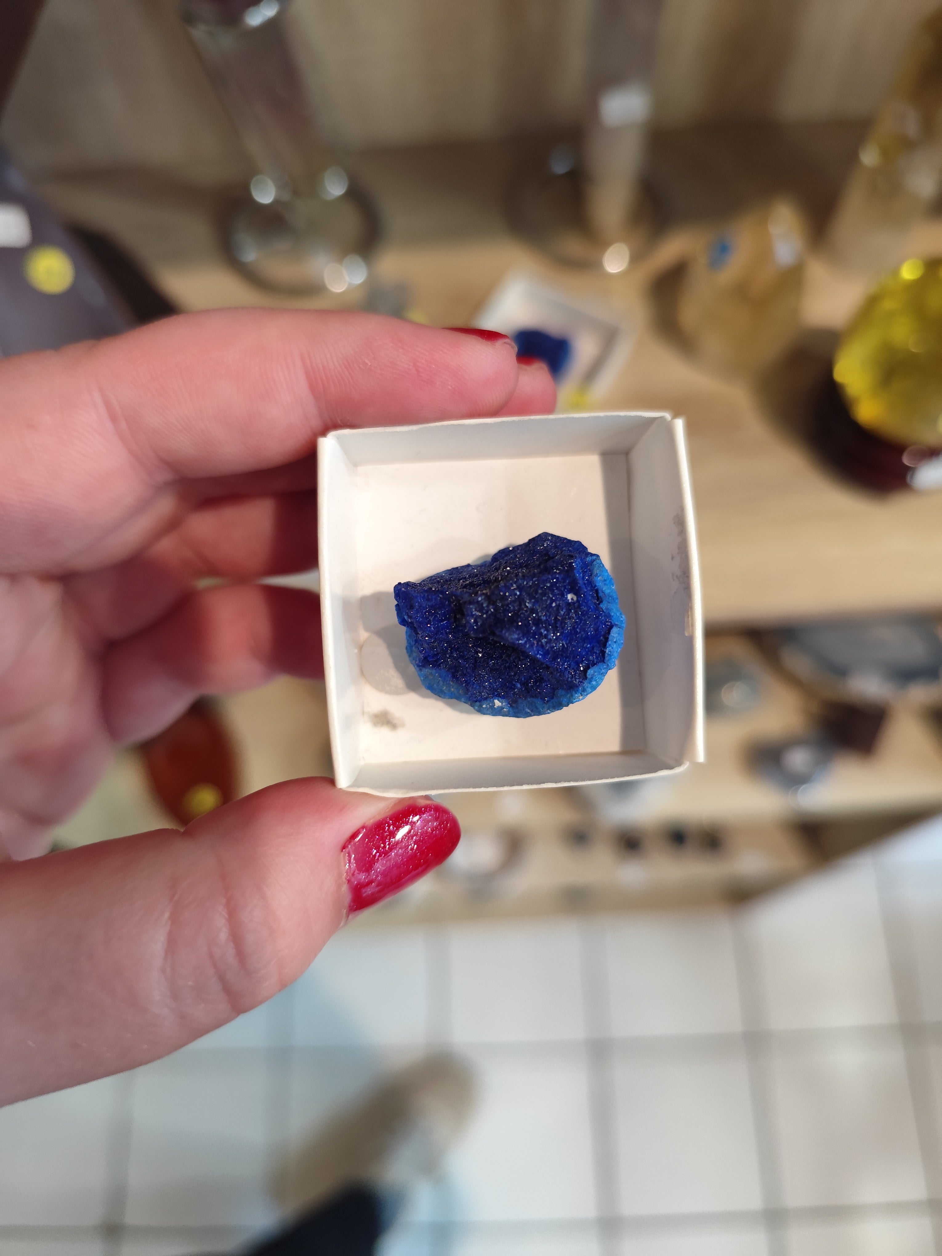 Géode d’Azurite – Nodules rares, pierres naturelles et lithothérapie