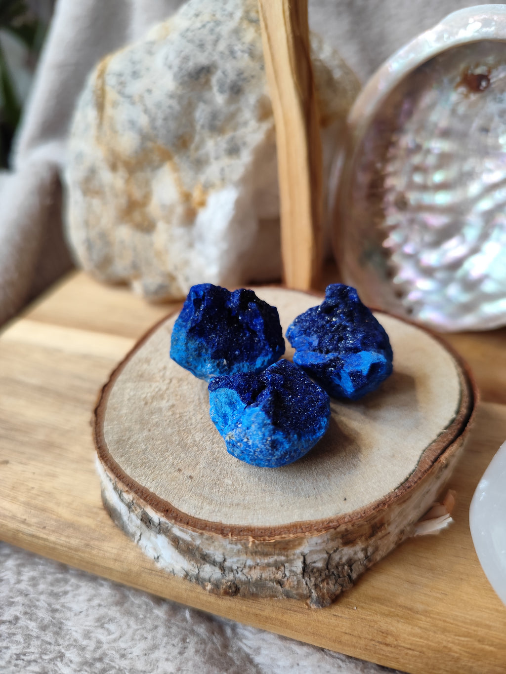 Géode d’Azurite – Nodules rares, pierres naturelles et lithothérapie