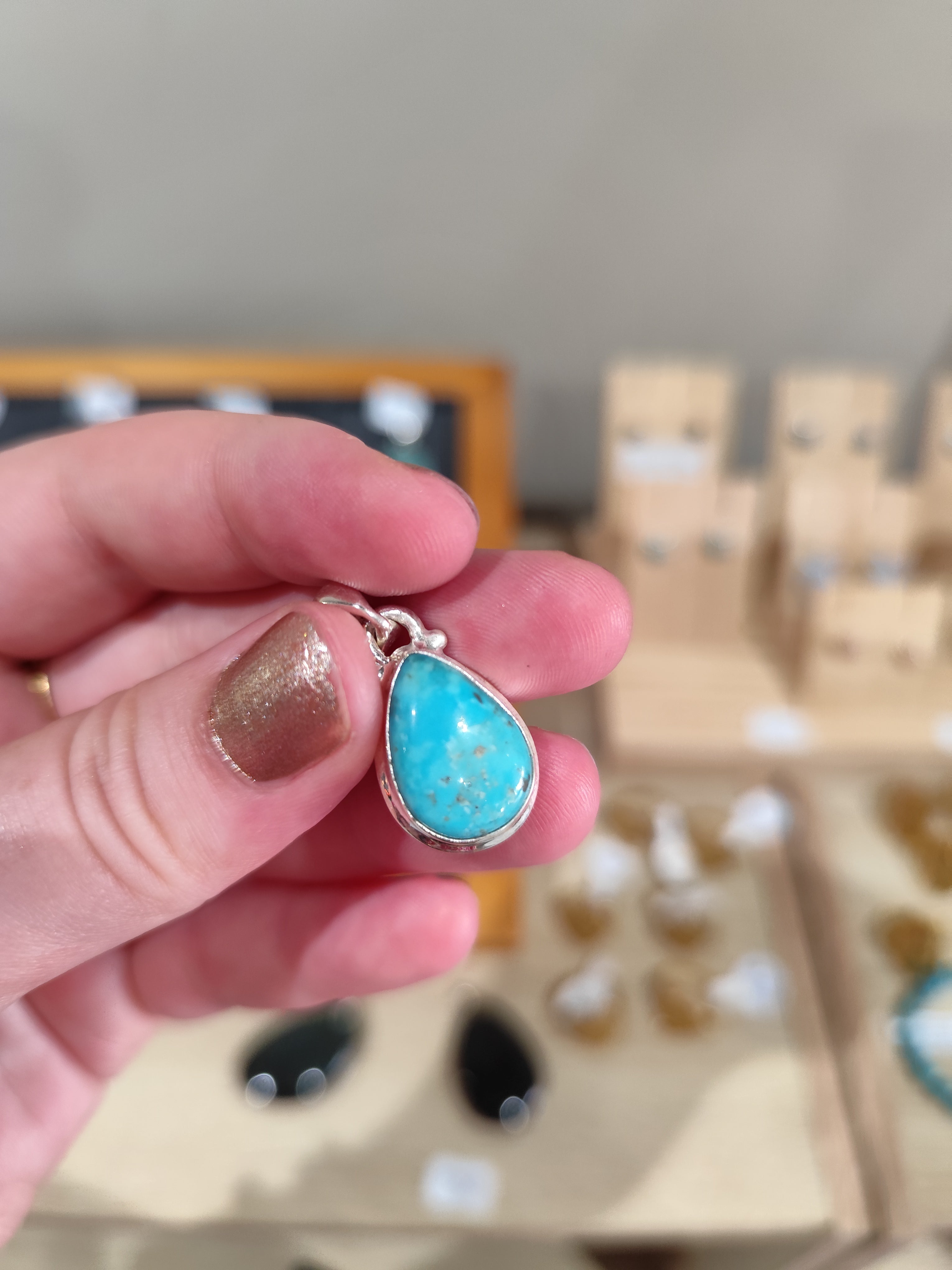 Pendentif Turquoise Argent