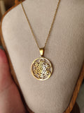 Collier Métatron doré en acier inoxydable – Talisman de protection