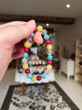 Bracelet Ultra Solaire — Cristal de Roche, Rubis Chauffé, Amazonite & Serpentine Jaune