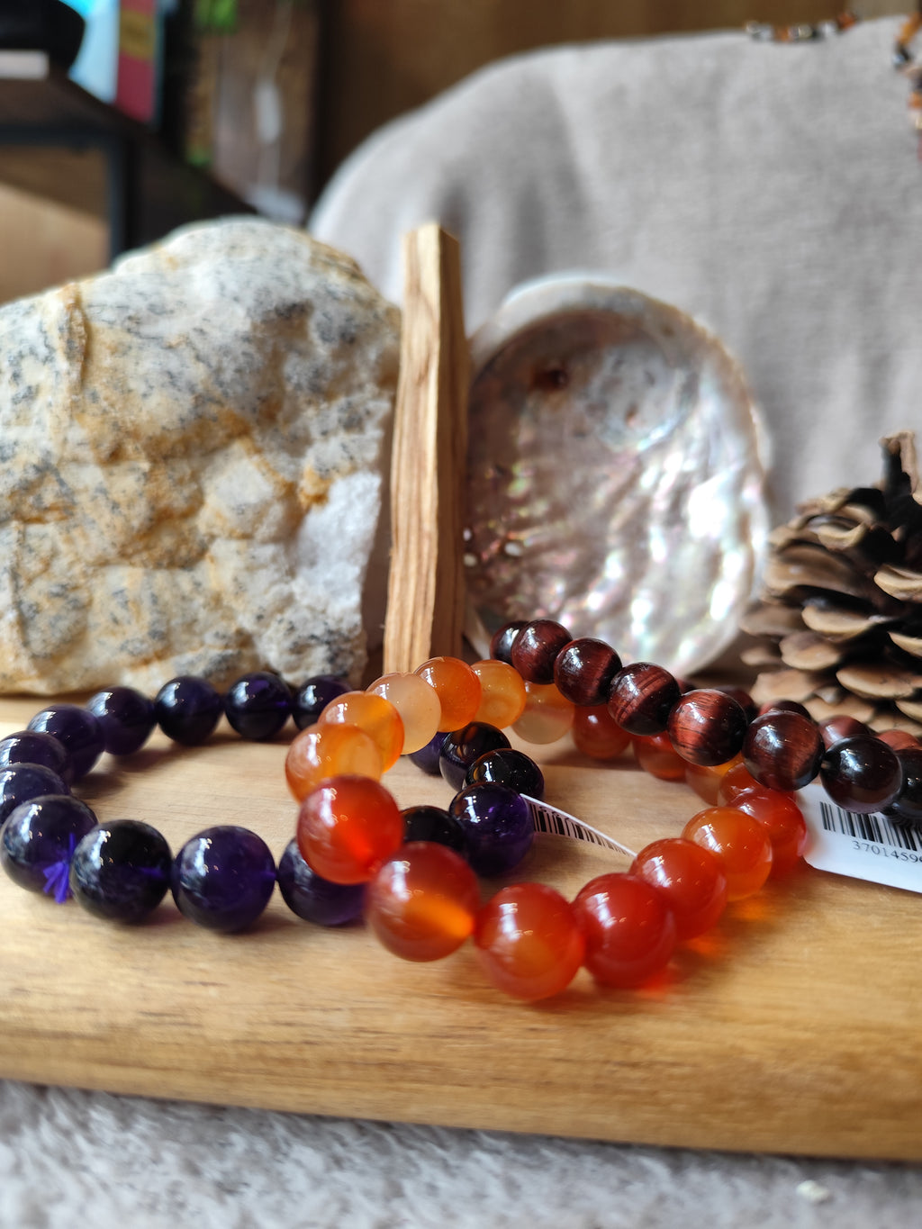 Bracelet Cornaline 12 mm – Pierre Naturelle Ultra Tendance & Énergie Positive