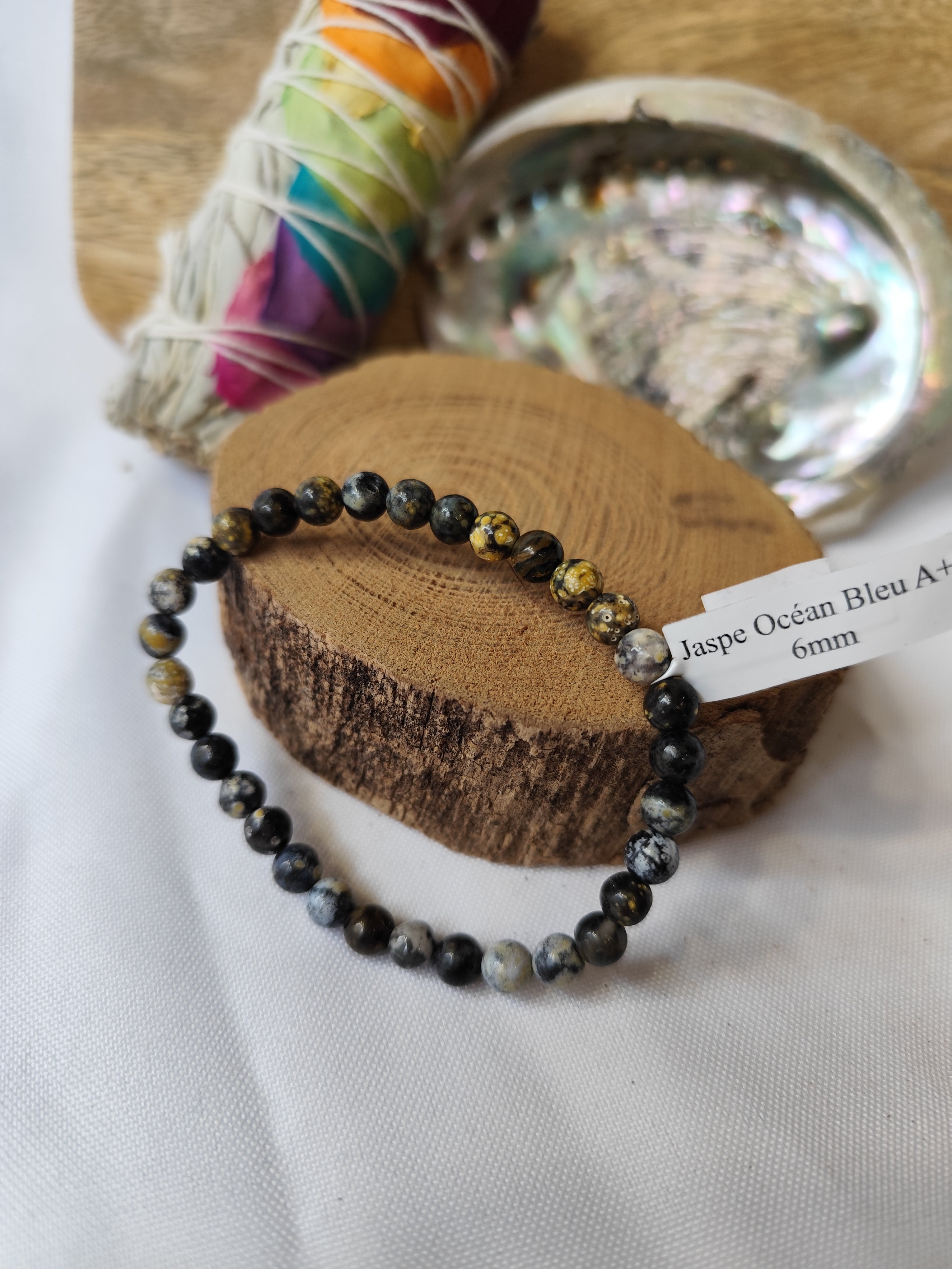 Bracelet Jaspe Océan