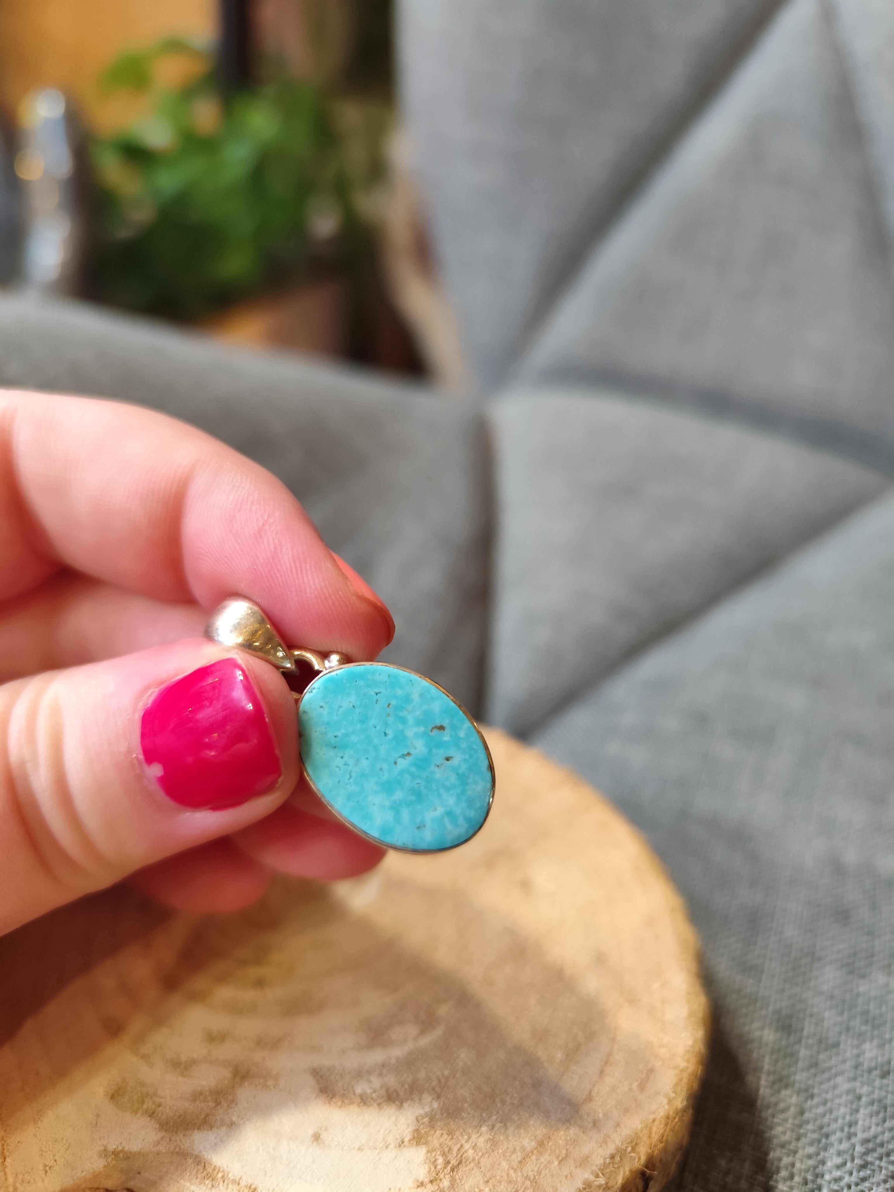 Pendentif Turquoise sur Argent